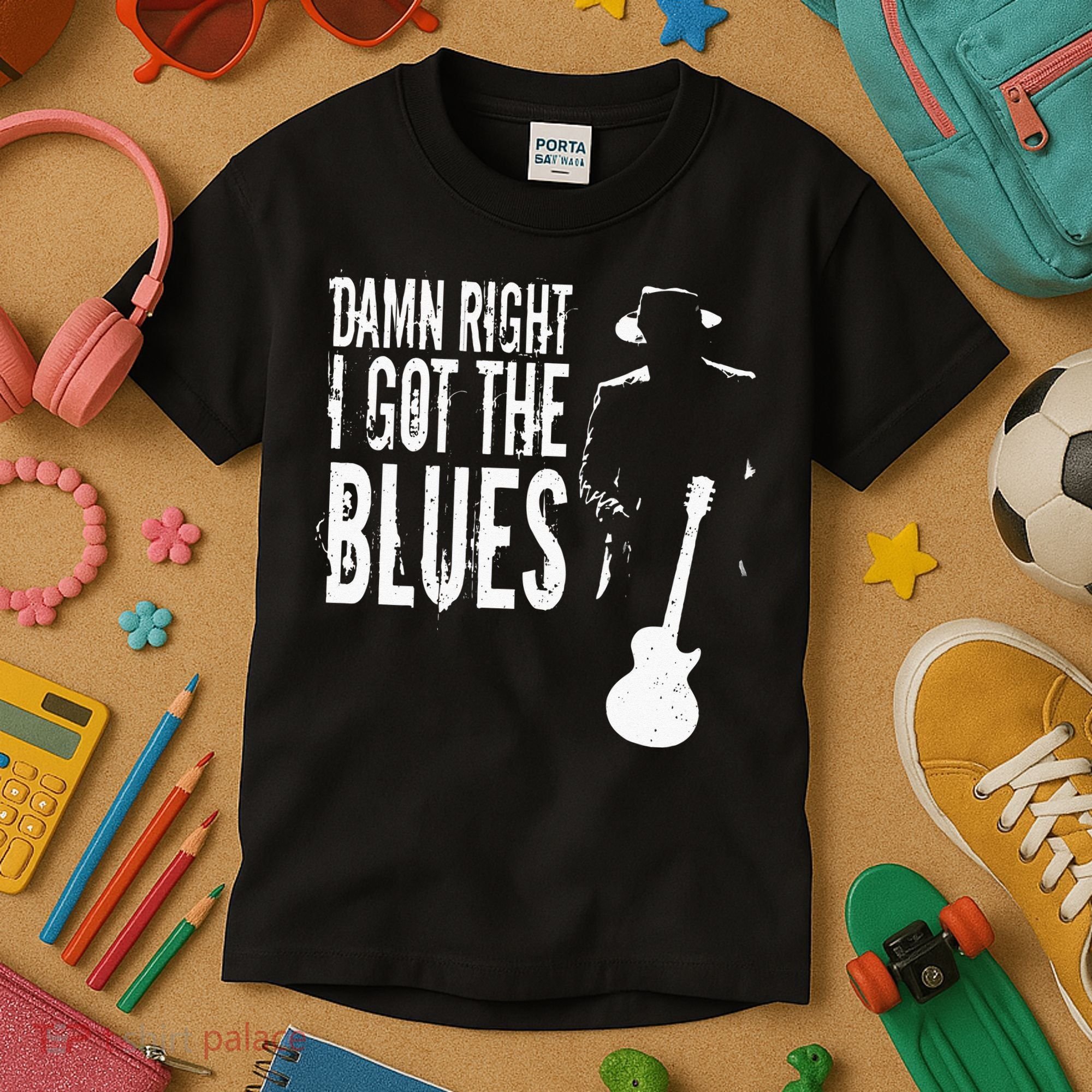 Damn Right I Got The Blues Kids T-Shirt