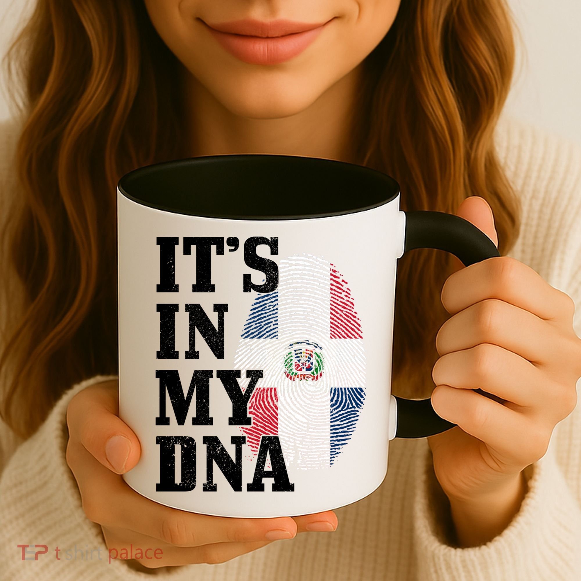 Dominican Republic It's In My Dna Dominican Flag Pride Cute Gift Coffee Mug