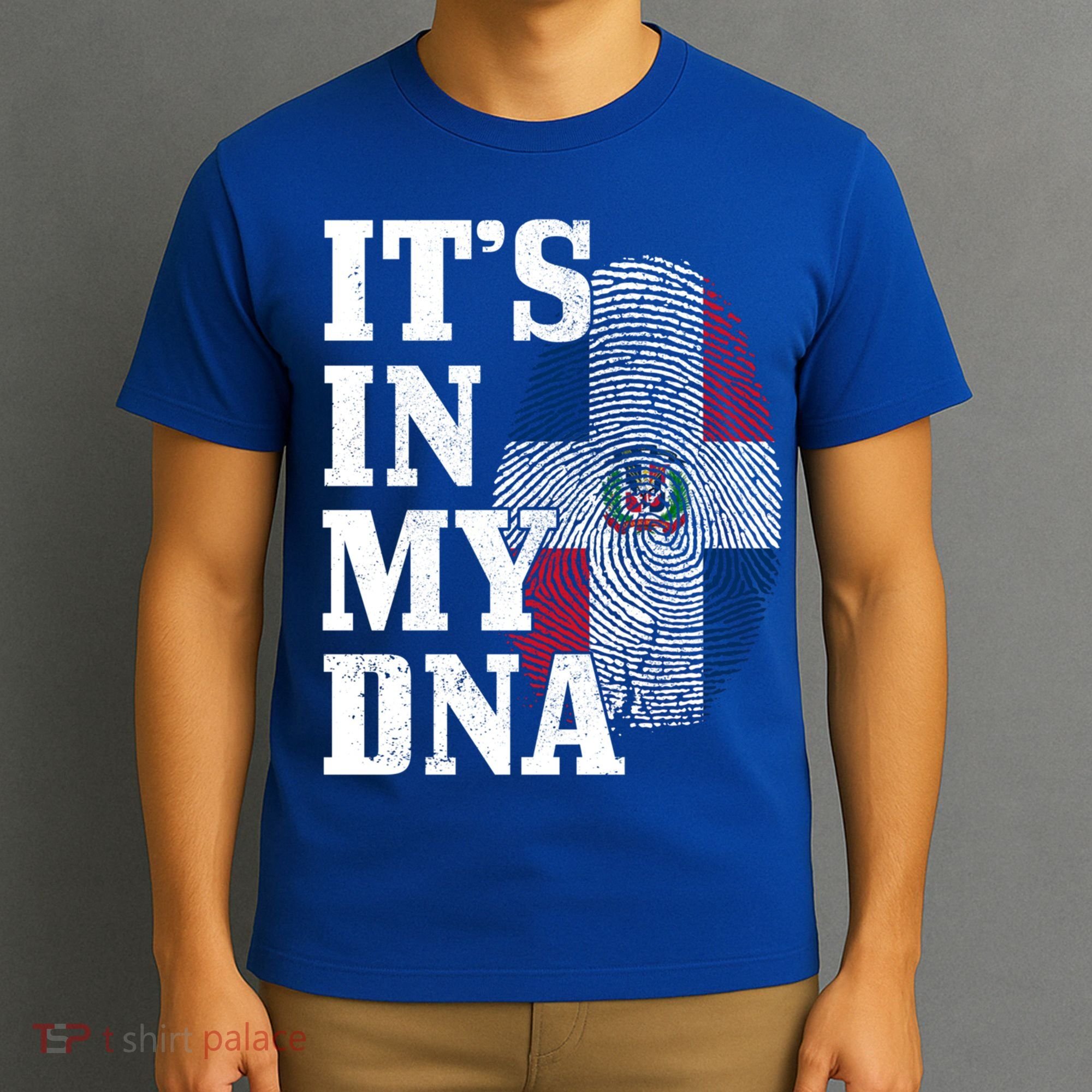 Dominican Republic It's In My Dna Dominican Flag Pride Cute Gift T-Shirt