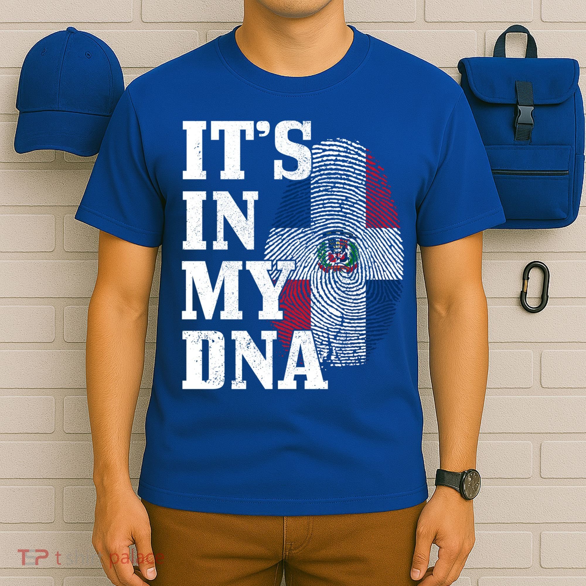 Dominican Republic It's In My Dna Dominican Flag Pride Cute Gift T-Shirt