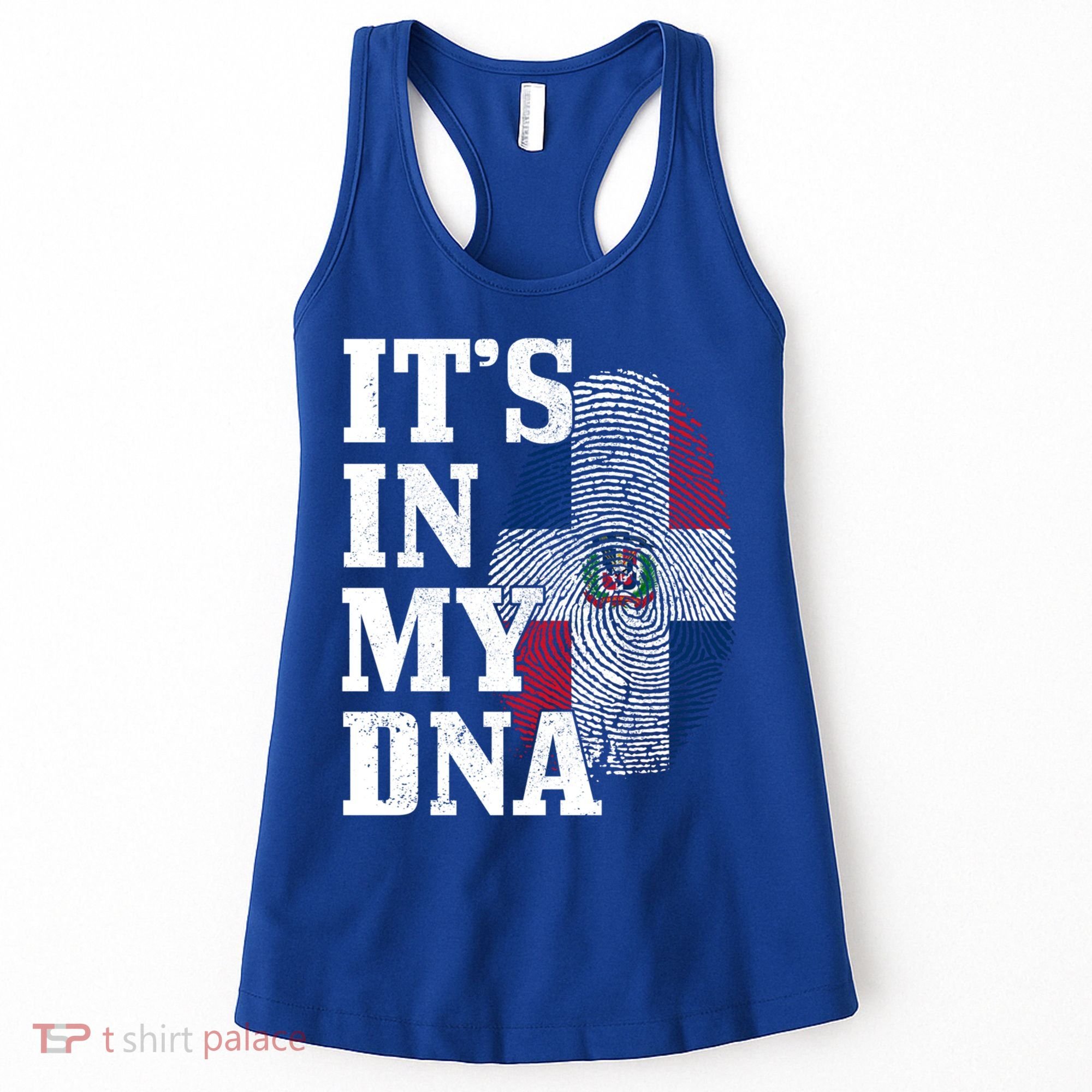 Dominican Republic It's In My Dna Dominican Flag Pride Cute Gift Women's Tank Top