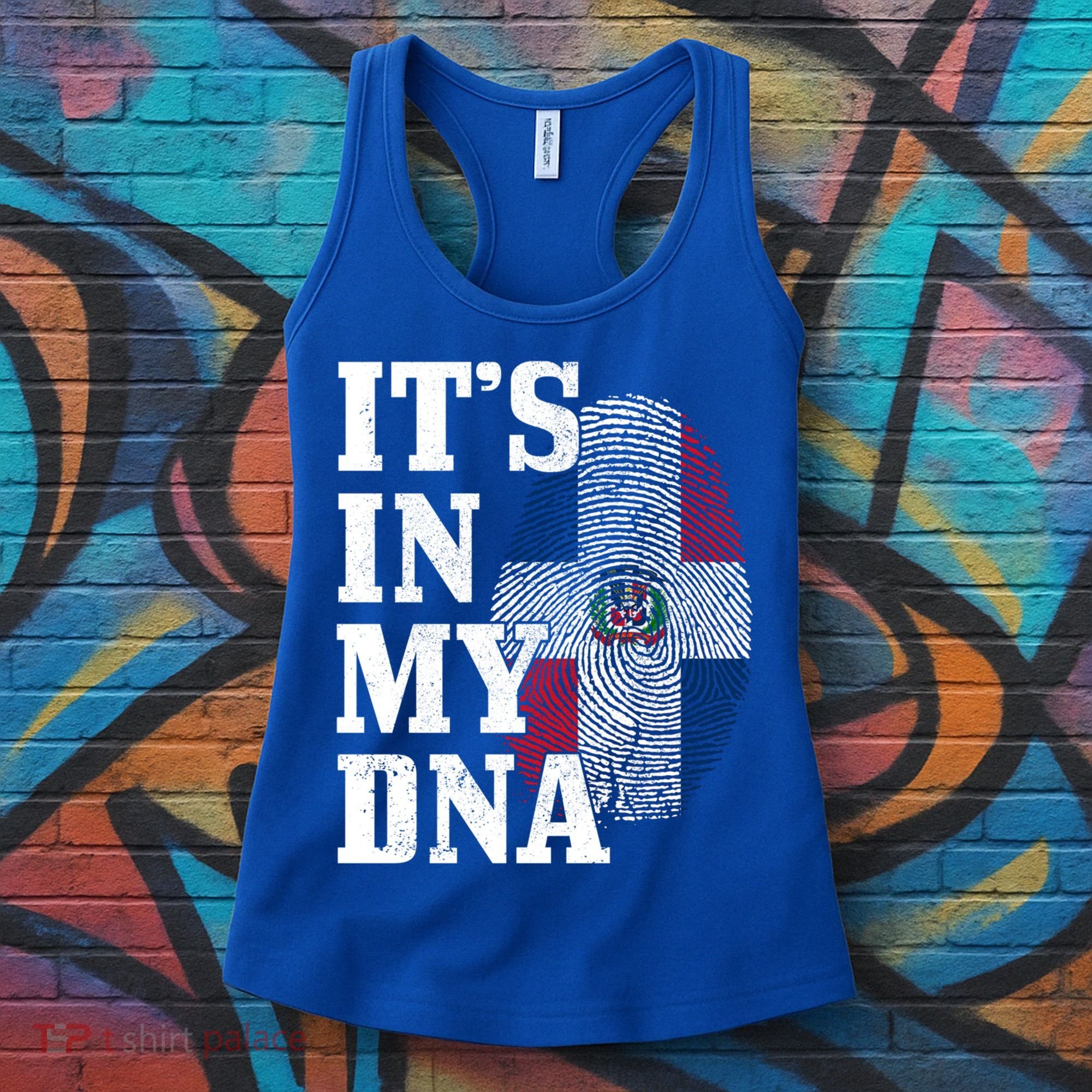 Dominican Republic It's In My Dna Dominican Flag Pride Cute Gift Women's Tank Top