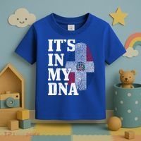 Dominican Republic It's In My Dna Dominican Flag Pride Cute Gift Toddler T-Shirt thumb 3
