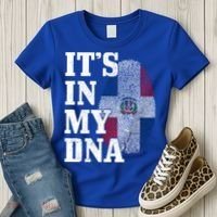 Dominican Republic It's In My Dna Dominican Flag Pride Cute Gift Women's T-Shirt thumb 3