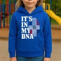 Dominican Republic It's In My Dna Dominican Flag Pride Cute Gift Kids Hoodie thumb 3