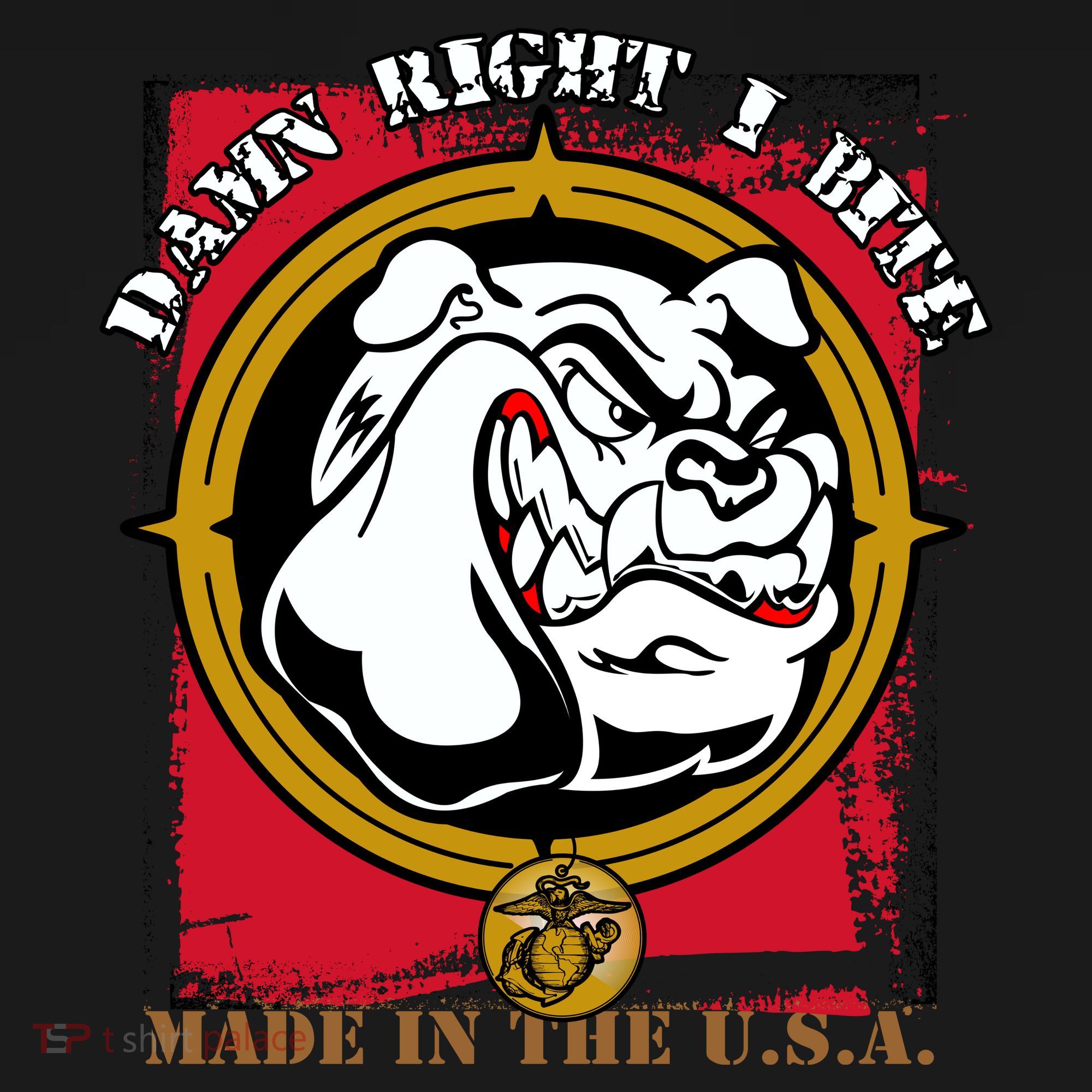 Damn Right I Bite Funny Dog Backpack
