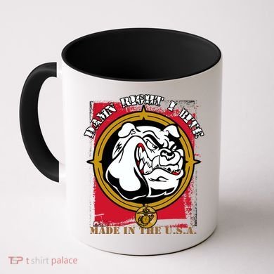 Damn Right I Bite Funny Dog Coffee Mug