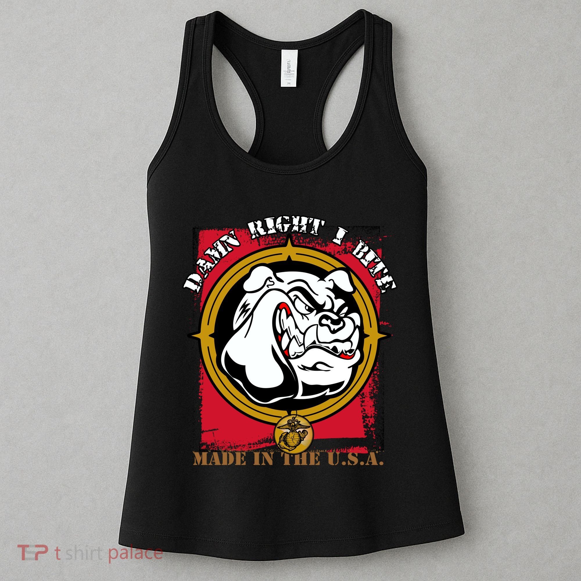 Damn Right I Bite Funny Dog Women's Tank Top