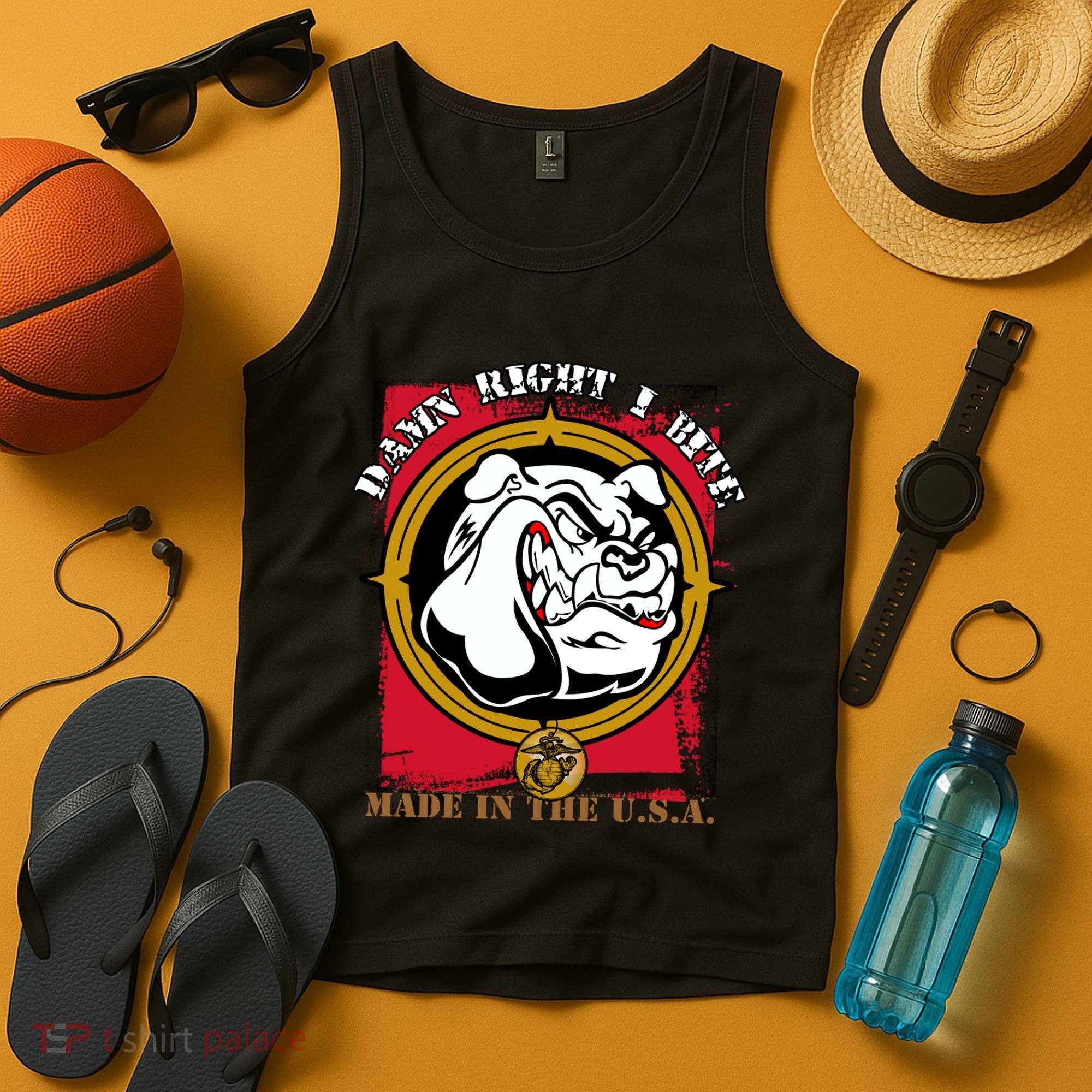 Damn Right I Bite Funny Dog Tank Top