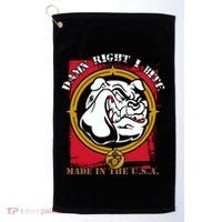 Damn Right I Bite Funny Dog Golf Towel thumb 0