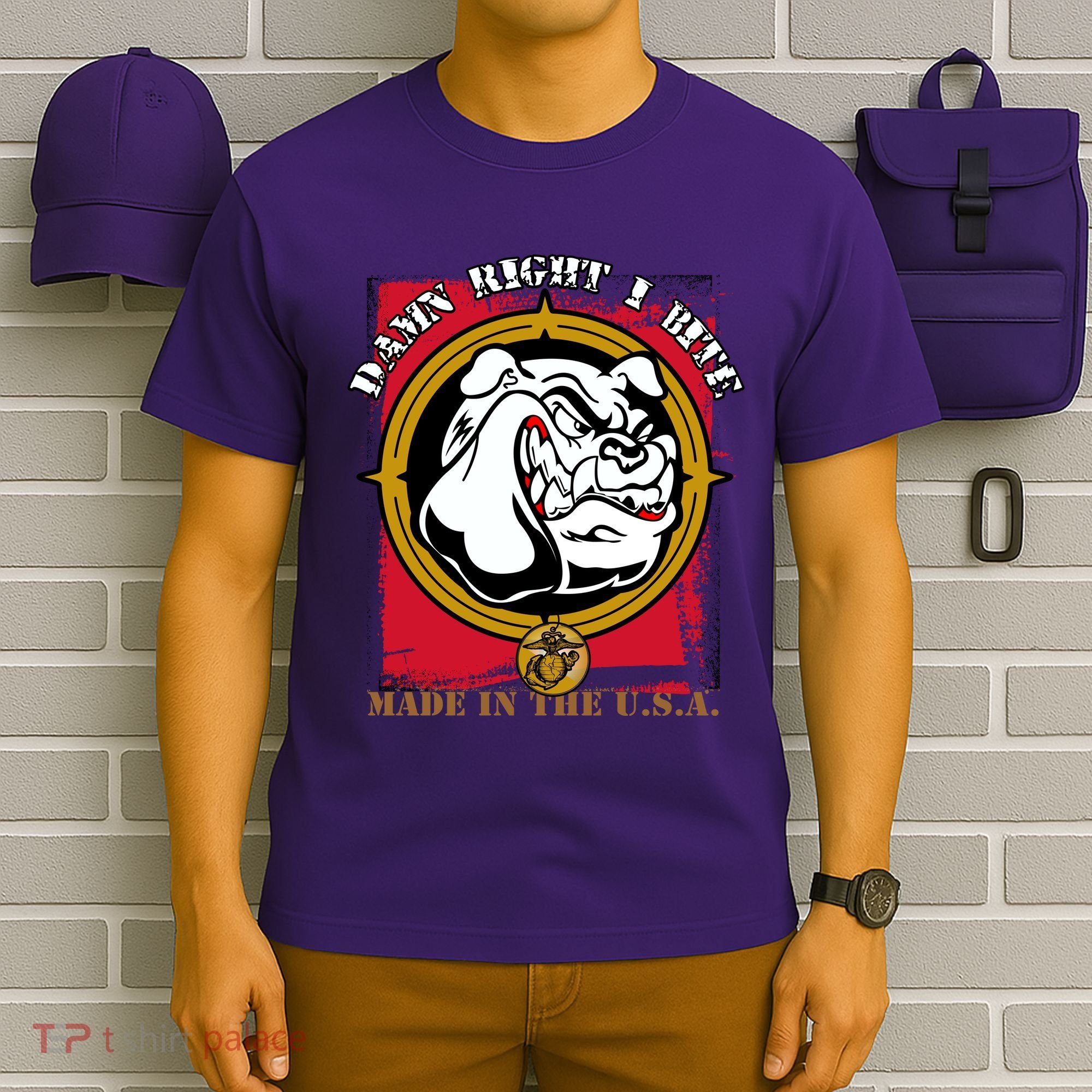 Damn Right I Bite Funny Dog T-Shirt