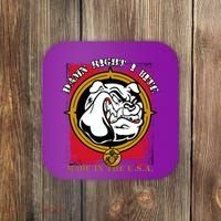 Damn Right I Bite Funny Dog Coaster thumb 0