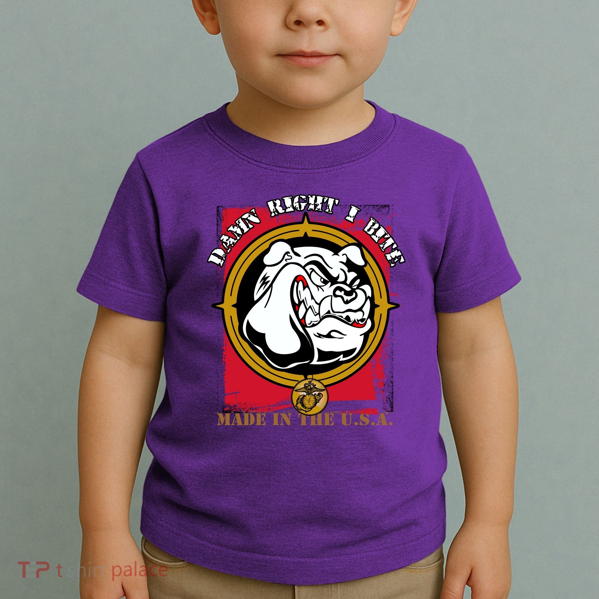 Damn Right I Bite Funny Dog Toddler T-Shirt