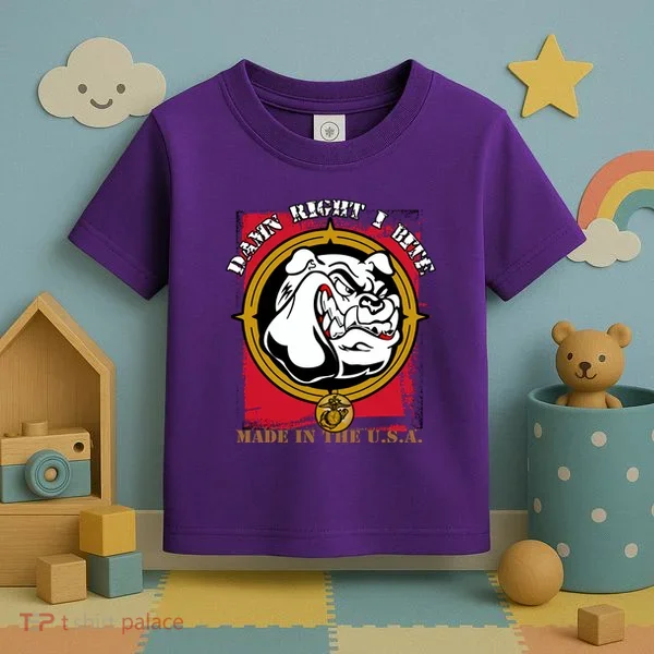 Damn Right I Bite Funny Dog Toddler T-Shirt
