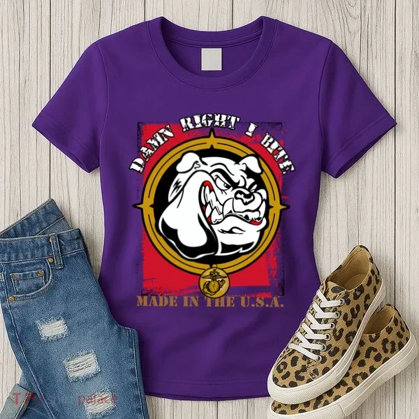 Damn Right I Bite Funny Dog Women's T-Shirt