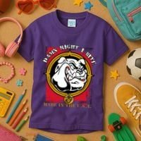 Damn Right I Bite Funny Dog Kids T-Shirt thumb 3
