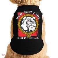 Damn Right I Bite Made In The USA Dog Doggie Tank thumb 0