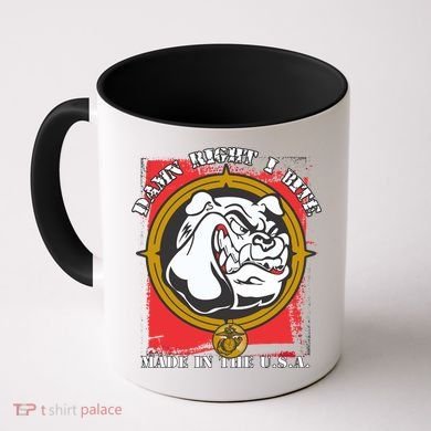 Damn Right I Bite Made In The USA Dog Coffee Mug