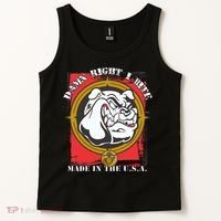 Damn Right I Bite Made In The USA Dog Tank Top thumb 2