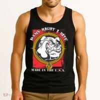 Damn Right I Bite Made In The USA Dog Tank Top thumb 3