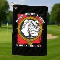 Damn Right I Bite Made In The USA Dog Golf Towel thumb 1