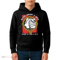 Damn Right I Bite Made In The USA Dog Kids Hoodie thumb 4