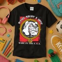 Damn Right I Bite Made In The USA Dog Kids T-Shirt thumb 3
