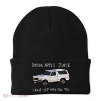 Drink Apple Juice Cause OJ Will Kill You Beanie thumb 0