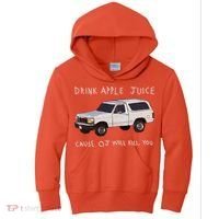 Drink Apple Juice Cause OJ Will Kill You Kids Hoodie thumb 0