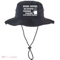 Drink Coffee Do Stupid Things Faster Bucket Hat thumb 0