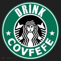 Drink Covfefe Funny Parody Logo Women's Sweatshirt thumb 2