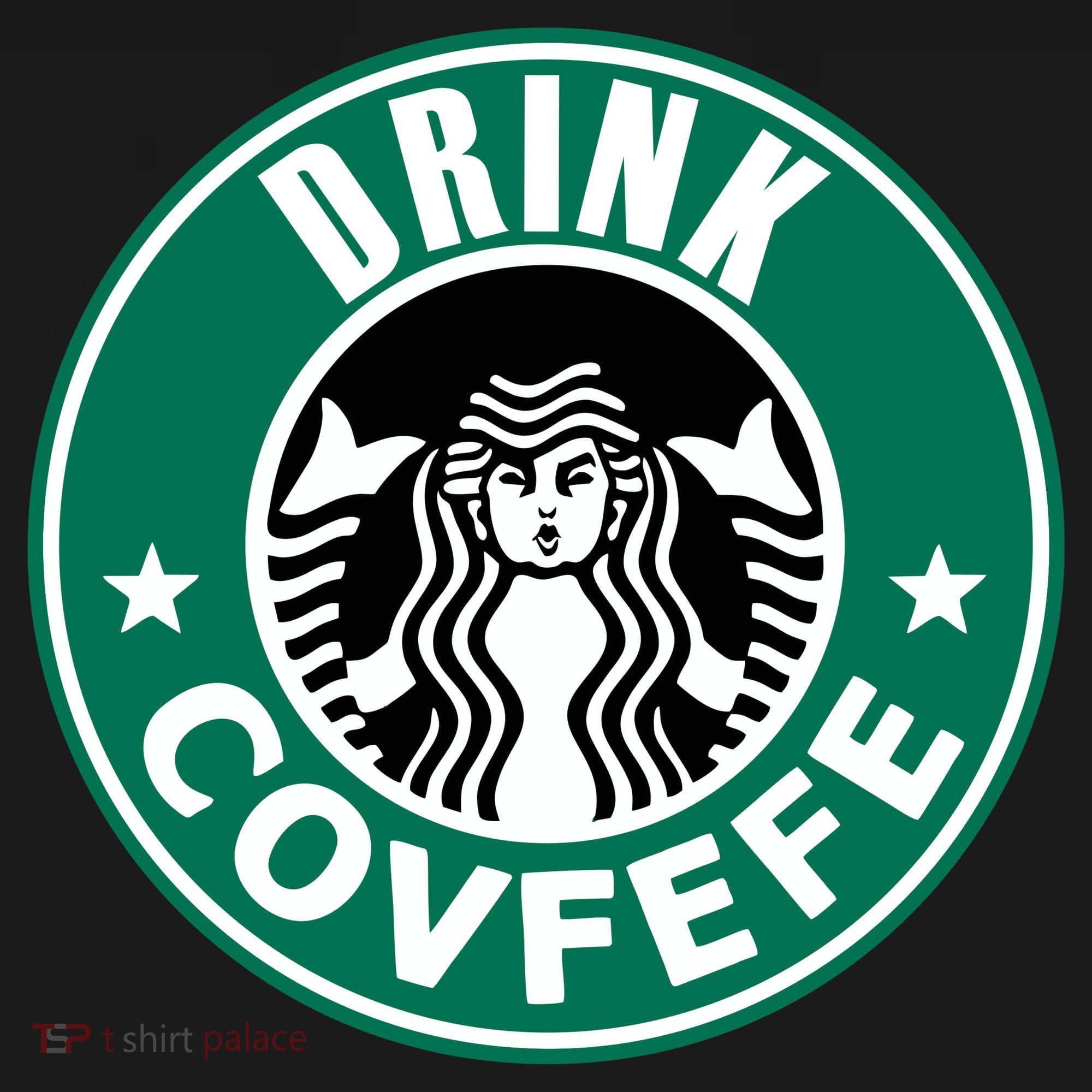 Drink Covfefe Funny Parody Logo Sweatshirt
