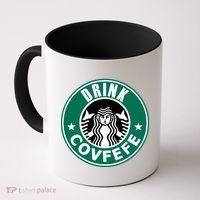 Drink Covfefe Funny Parody Logo Coffee Mug thumb 0