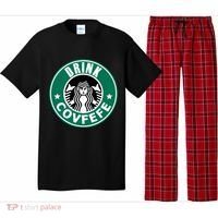 Drink Covfefe Funny Parody Logo Pajama Set thumb 0
