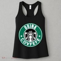 Drink Covfefe Funny Parody Logo Women's Tank Top thumb 3