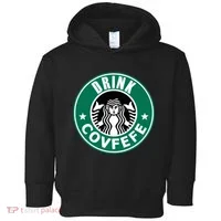 Drink Covfefe Funny Parody Logo Toddler Hoodie thumb 0