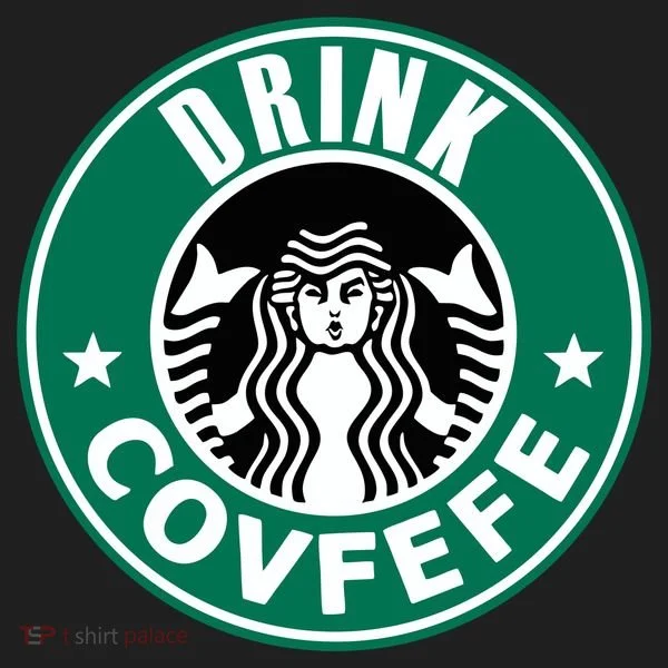 Drink Covfefe Funny Parody Logo Golf Towel
