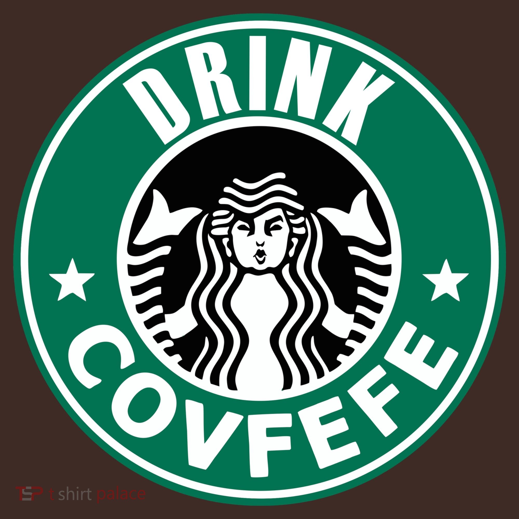 Drink Covfefe Funny Parody Logo Mousepad