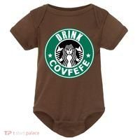 Drink Covfefe Funny Parody Logo Baby Bodysuit thumb 0