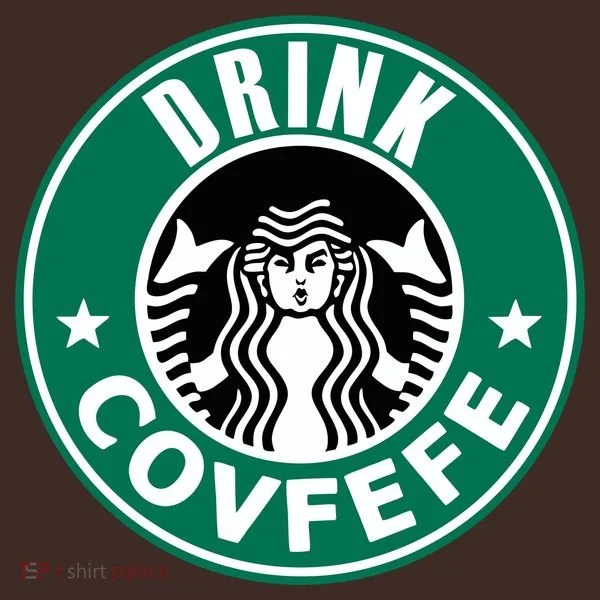 Drink Covfefe Funny Parody Logo Baby Bodysuit