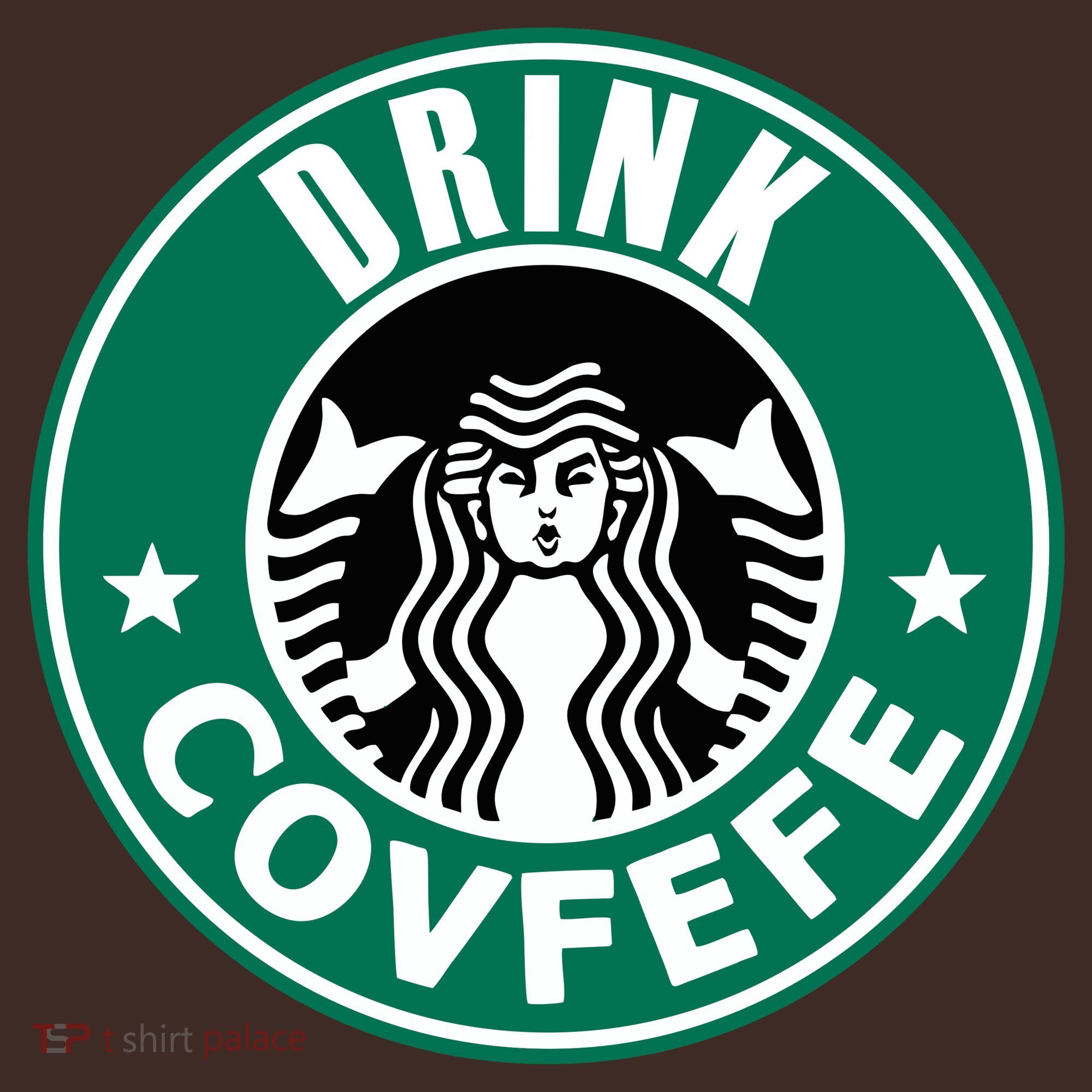 Drink Covfefe Funny Parody Logo Kids Hoodie