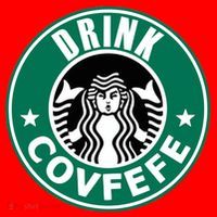 Drink Covfefe Funny Parody Logo Santa Hat thumb 1