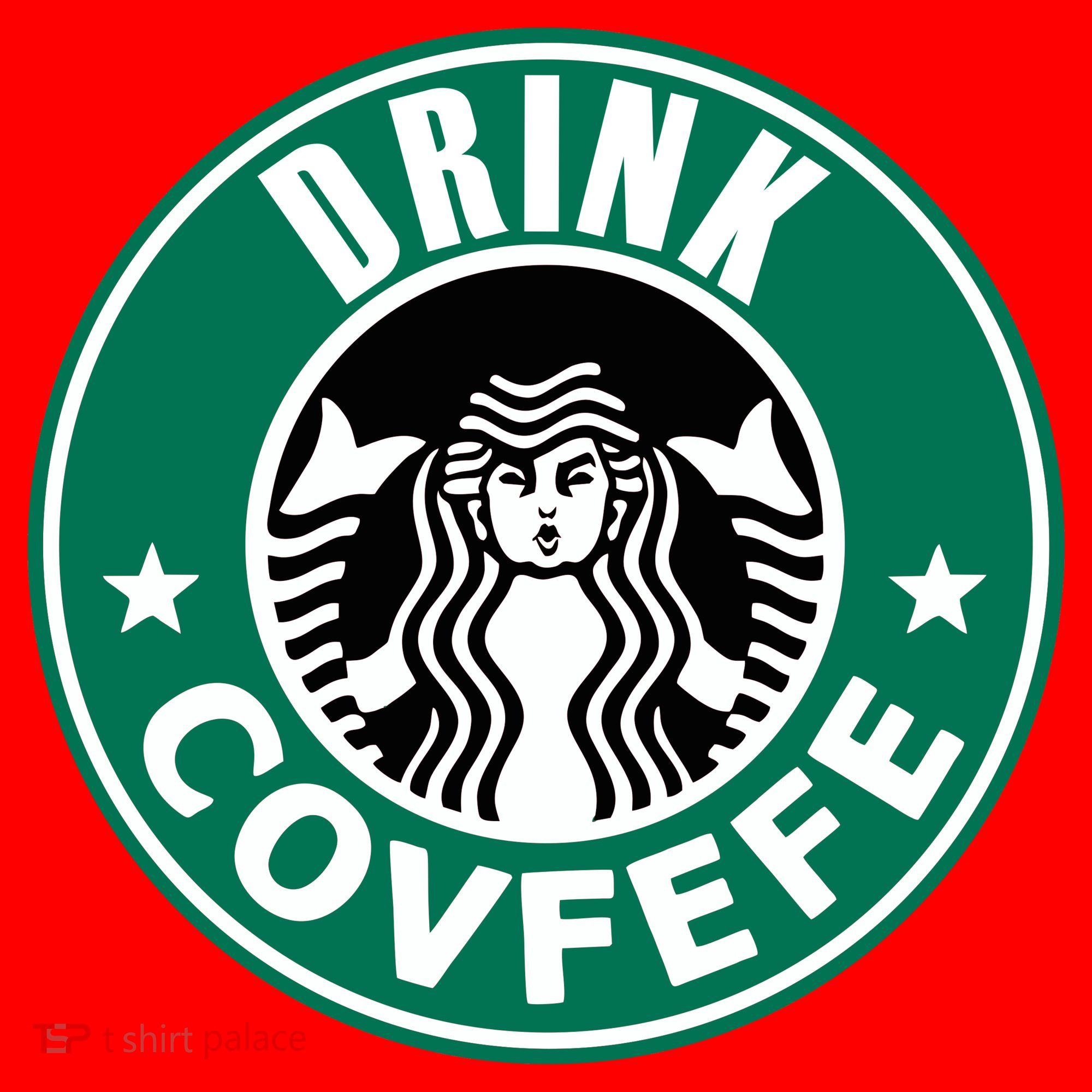 Drink Covfefe Funny Parody Logo Santa Hat