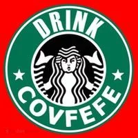 Drink Covfefe Funny Parody Logo Santa Hat thumb 1