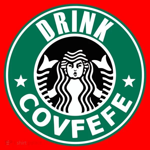 Drink Covfefe Funny Parody Logo Santa Hat