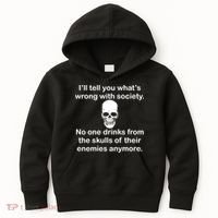 Drink From The Skull Of Your Enemies Kids Hoodie thumb 0