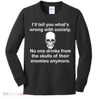 Drink From The Skull Of Your Enemies Kids Long Sleeve Shirt thumb 0