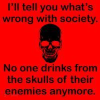 Drink From The Skull Of Your Enemies Santa Hat thumb 1