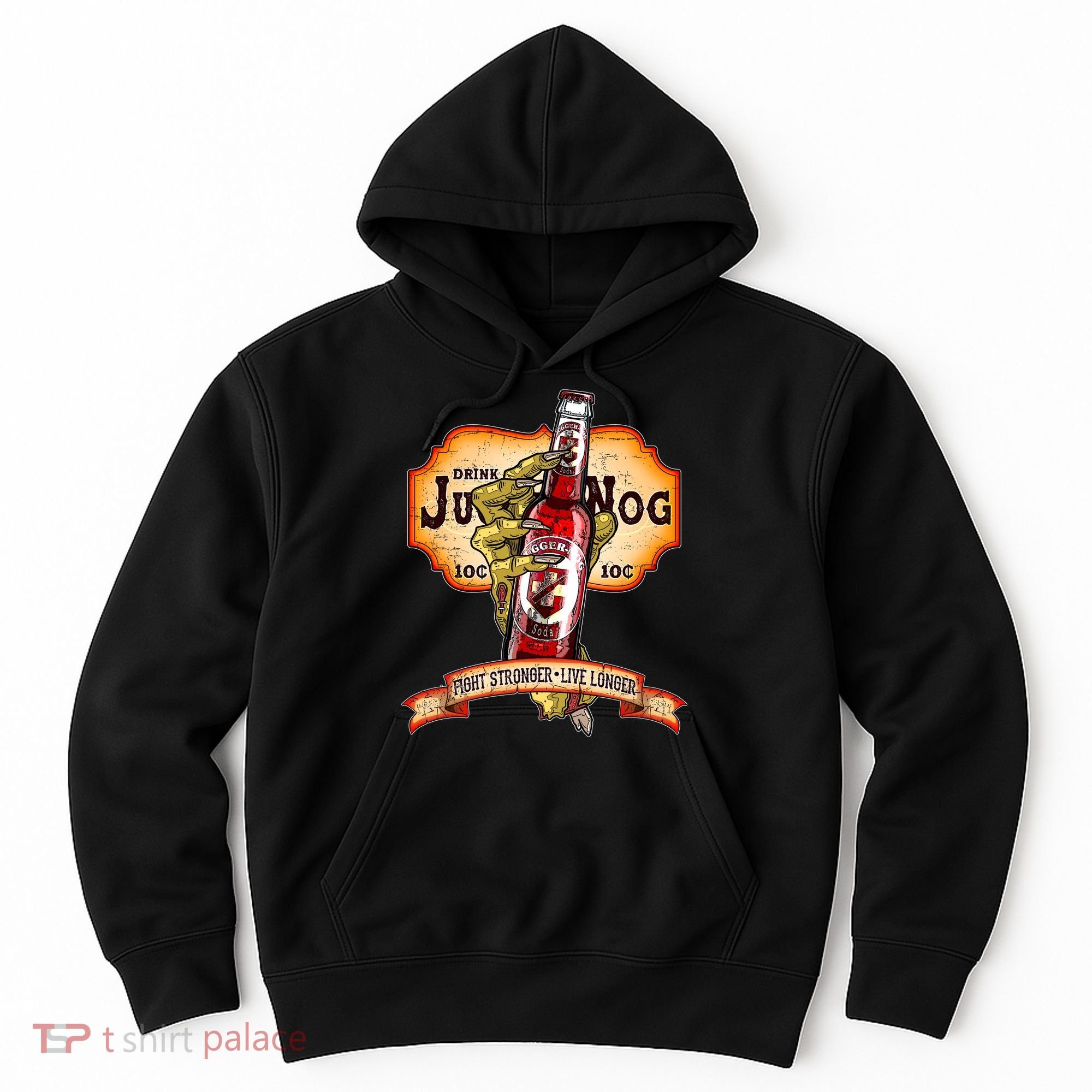 Drink JuggerNog Soda Zombies Hoodie