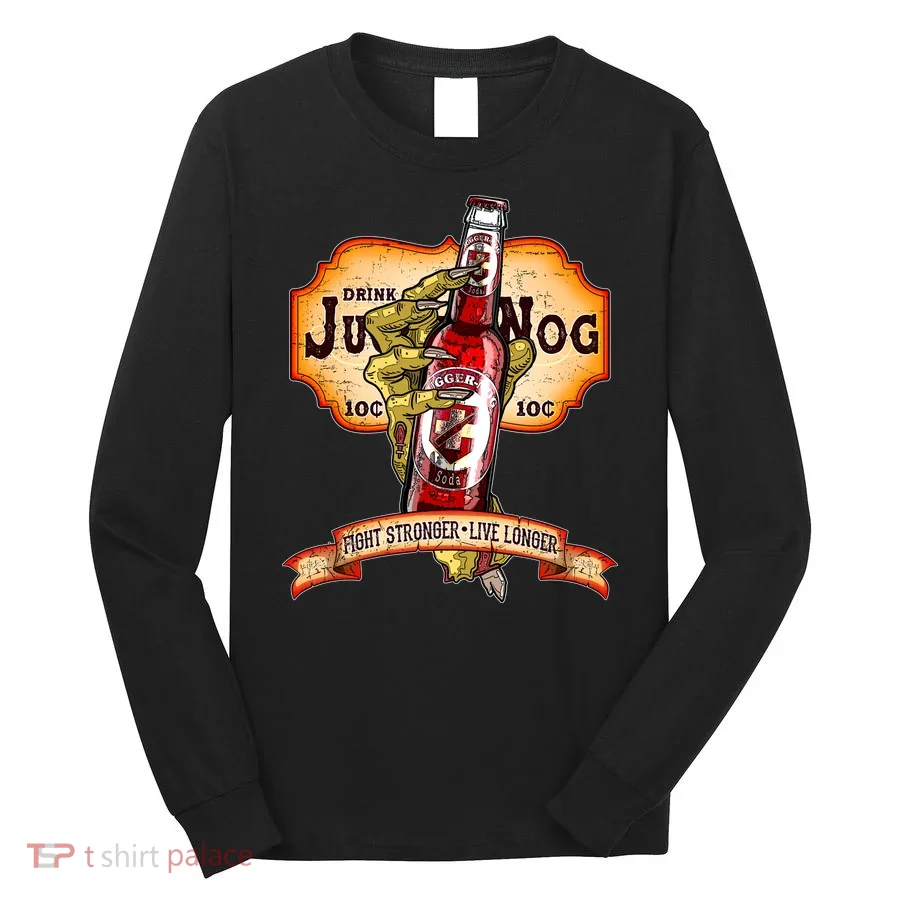 Drink JuggerNog Soda Zombies Long Sleeve Shirt